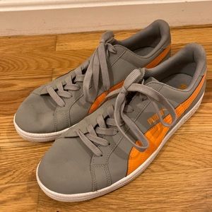 Puma Smash V2 men’s grey and orange sneaker size 10.5